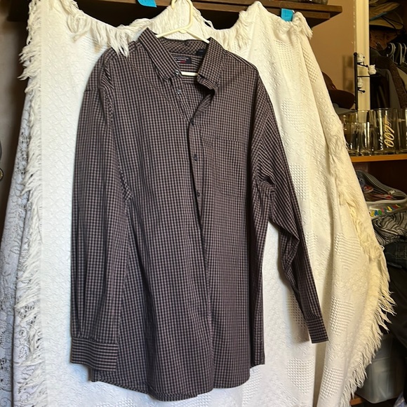 Big&Tall Button Down Shirt Cotton Blend - Picture 1 of 4
